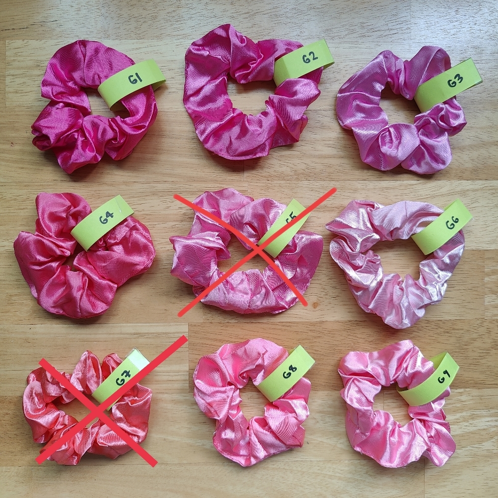 NEW SATIN ELASTIC SCRUNCHIE CHOOSE YOUR COLOR (HOT PINK)